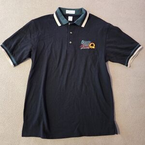 NWOT vintage Quaker State Racing Q adult small black polo MunsingWear. 100% comb